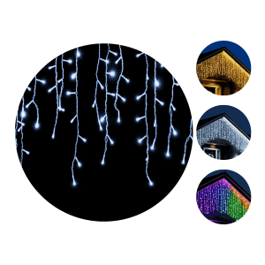 Cascata 400 Leds Pisca 8 Funções 10 Metros Luzes de Iluminação Perfeita Para Sua Fachada