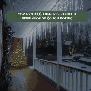 Cascata 400 Leds Pisca 8 Funções 10 Metros Luzes de Iluminação Perfeita Para Sua Fachada