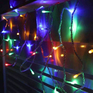 Cordão Pisca de Natal 100 Leds 10 metros Fio Transparente 8 Funções Decoração Para Árvores, Casa e Festas  LuvinCo