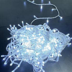 Cordão Pisca de Natal 300 Leds 30 metros Fio Transparente 8 Funções Decoração Para Árvores, Casa e Festas  LuvinCo