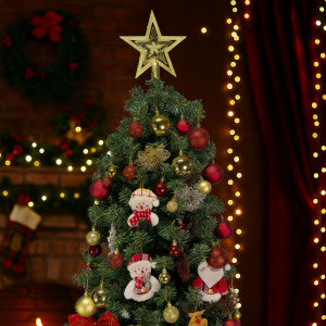 Kit C/6 Flor Enfeite Árvore De Natal Decoração Natalina Luxo LuvinCo