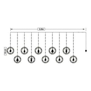 Pisca Cascata 130 Led IP65 Prova De Água  3,0m Cortina Varal Figura Decoração Natal Varal LuvinCo Bivolt