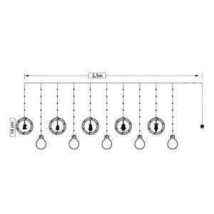 Pisca Cascata Varal 130Led 3,0m Circuito Bivolt USB Cordão Fio Fada e Figura A Prova De Água Decoração Natal LuvinCo