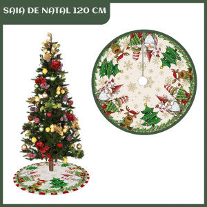 Saia Tapete Base Árvore De Natal Decoração Enfeite Natalino