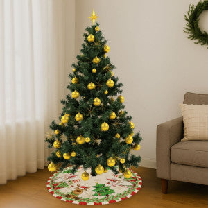 Saia Tapete Base Árvore De Natal Decoração Enfeite Natalino