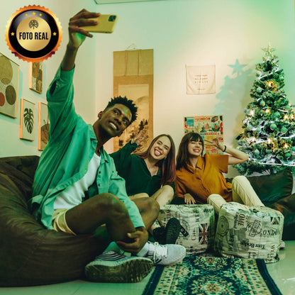 Árvore De Natal Pinheiro Nevada 1,50m 400 Galhos Premium Tradicional Grande Branca Cheia Neve Luxo Luvinco