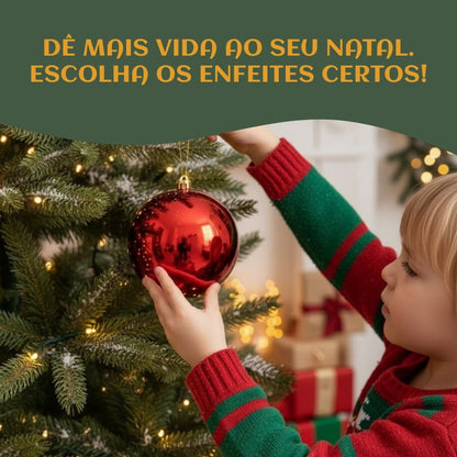 Bola De Natal Grande 15cm Gigante Lisa Enfeite Natalino  Decoração Árvore de Natal