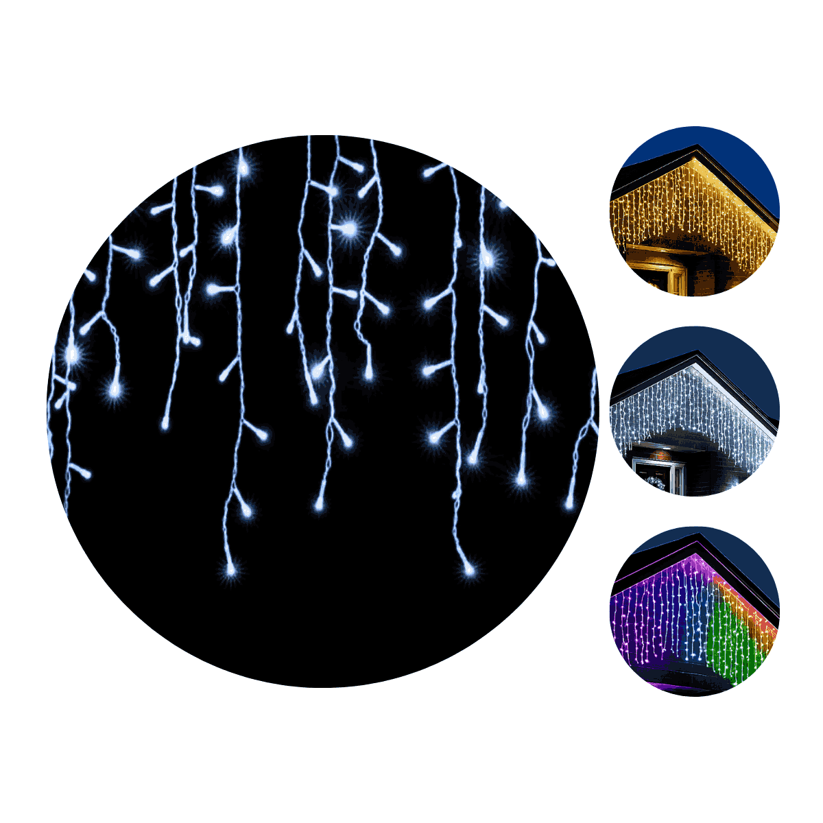 Cascata 400 Leds Pisca 8 Funções 10 Metros Luzes de Iluminação Perfeita Para Sua Fachada