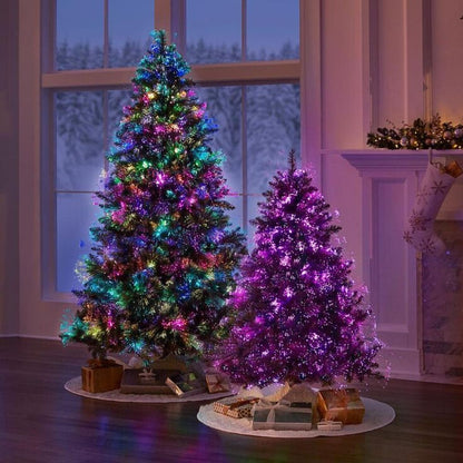 Cordão Pisca de Natal 100 Leds 10 metros Fio Transparente 8 Funções Decoração Para Árvores, Casa e Festas  LuvinCo