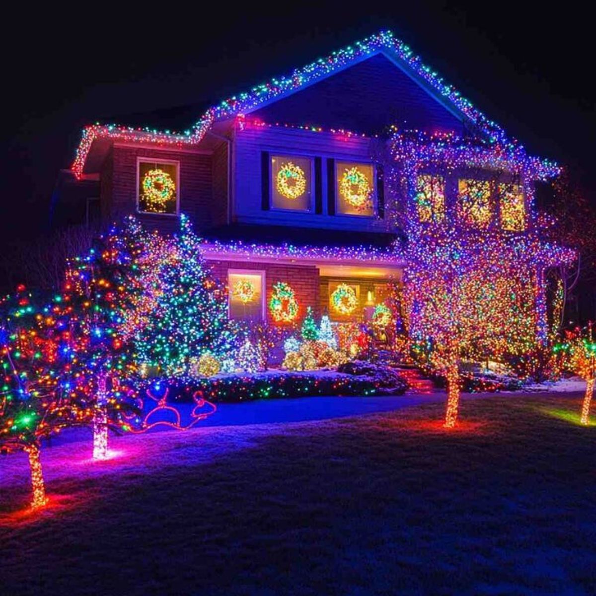 Cordão Pisca de Natal 100 Leds 10 metros Fio Transparente 8 Funções Decoração Para Árvores, Casa e Festas  LuvinCo