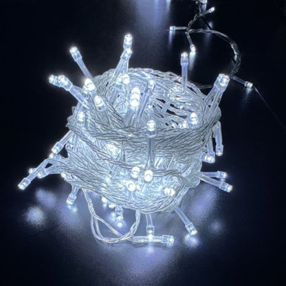 Cordão Pisca de Natal 300 Leds 30 metros Fio Transparente 8 Funções Decoração Para Árvores, Casa e Festas  LuvinCo