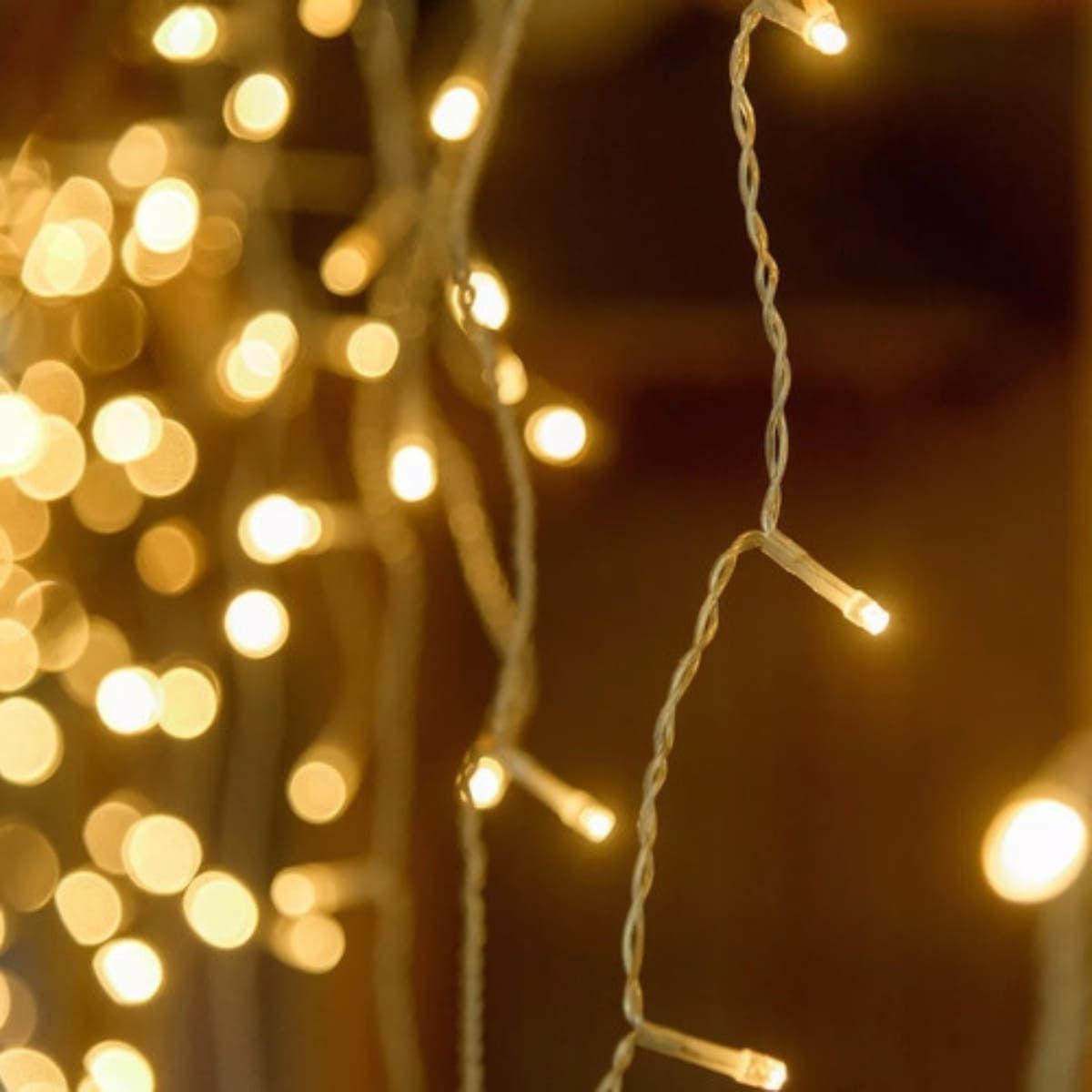 Cordão Pisca de Natal 500 Leds 50 metros Fio Transparente 8 Funções Decoração Para Árvores, Casa e Festas LuvinCo