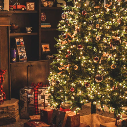 Cordão Pisca de Natal 500 Leds 50 metros Fio Transparente 8 Funções Decoração Para Árvores, Casa e Festas LuvinCo