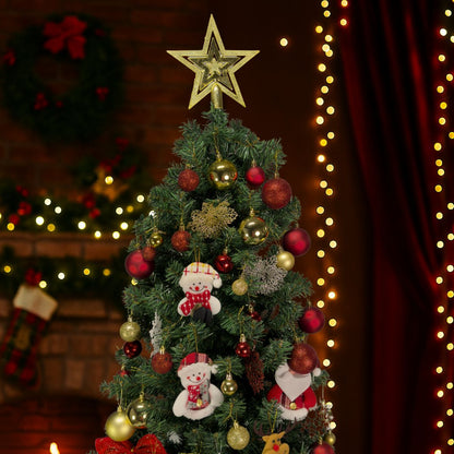 Kit C/6 Flor Enfeite Árvore De Natal Decoração Natalina Luxo LuvinCo