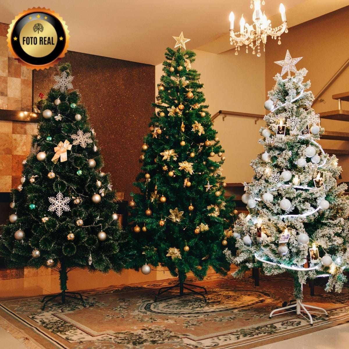 Árvore Natal Slim Nevada 2,10m 700 Galhos Pinheiro Tradicional Fina Luxo Cheia Luvinco